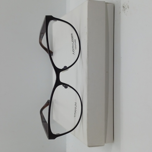 NWT WOMEN\'S JUDITH LEIBER EYEGLASS FRAMES WOOD